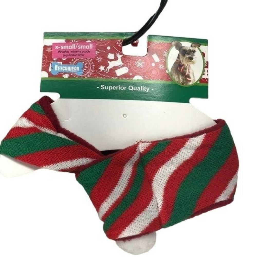 Fetch wear Knitted Stripe Dog winter wear Scarf